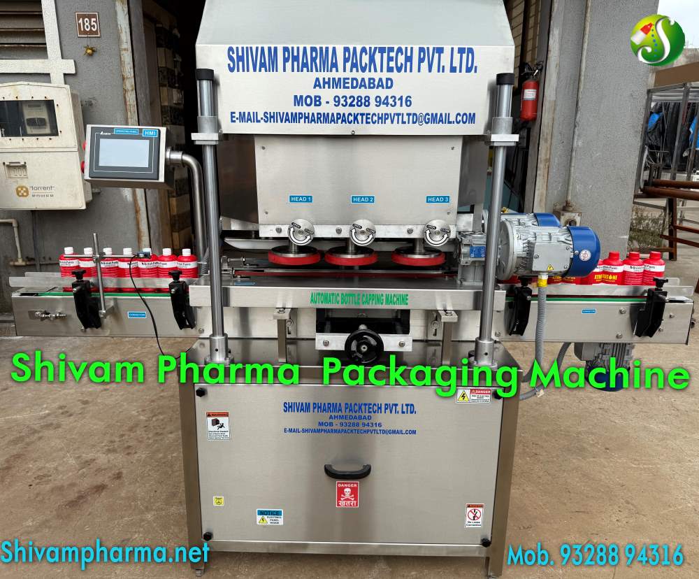 Automatic linear capping machine